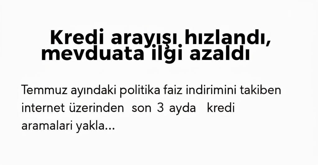 Kredi Arayışı Hızlandı, Mevduata İlgi Azaldı